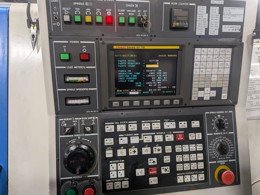 Hyundai Kia #SKT15LMS, CNC Lathe, 6k RPM, 1.75" diameter spindle, Ecoloader, Fanuc Oi-TB, 2005 - Image 3
