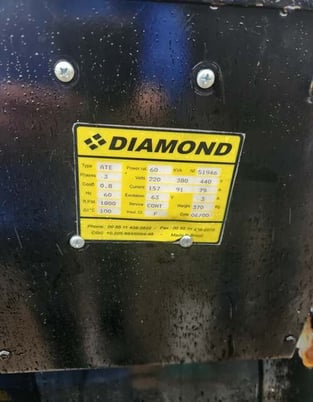 60 KW Perkins, Diesel Generator, Diamond #4-236 engine, 220 Volts, 39 hours, 2000 - Image 10