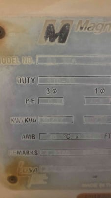 30 KW Magnetek #RD370, Diesel Generator, 1 & 3PH, 798 Hrs - Image 6