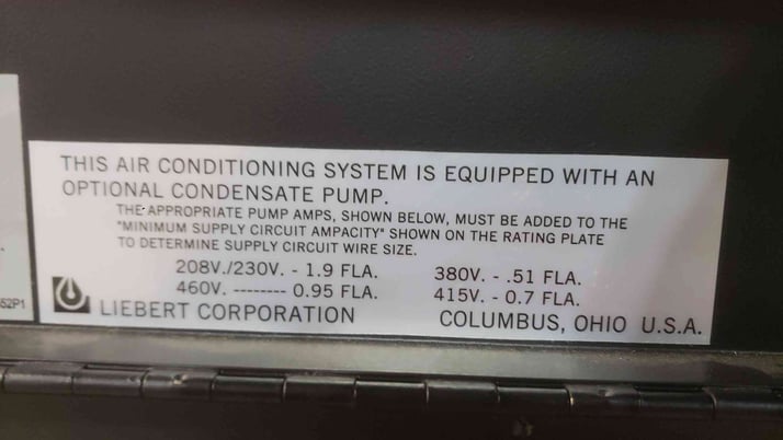 15 Ton, Liebert #DS053KDC000902S, CRAC Unit, 208 Volts, 3PH (2 available) - Image 4