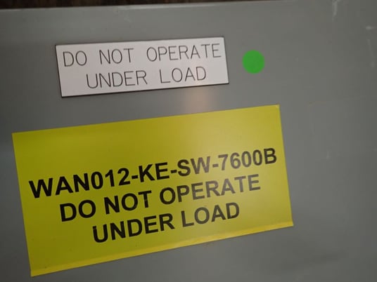 600 Amp. Eaton #DH266UGK, Safety Switch, 600 Volts (2 available) - Image 2