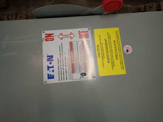 600 Amp. Eaton #DH266UGK, Safety Switch, 600 Volts (2 available) - Image 3