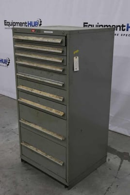 9 Drawer, Rack Engineering industrial storage cabinet, Nu-Era moldular drawer systems, 30" W x 27-3/4" D x - Image 2