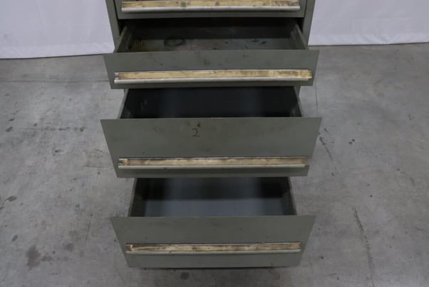 9 Drawer, Rack Engineering industrial storage cabinet, Nu-Era moldular drawer systems, 30" W x 27-3/4" D x - Image 8