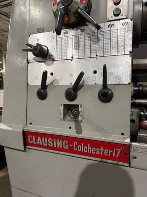 18.1" x 80" Clausing #Colchester-17, engine lathe, 10.6" swing over cross slide, 3" spindle bore, 10 HP - Image 4
