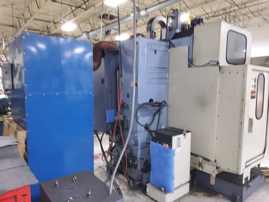 OKK #PCV-55, CNC vertical machining center, OKK Neomatic Control, 48" X, 22" Y, 27.7" Z, 10000 RPM, 20 - Image 7