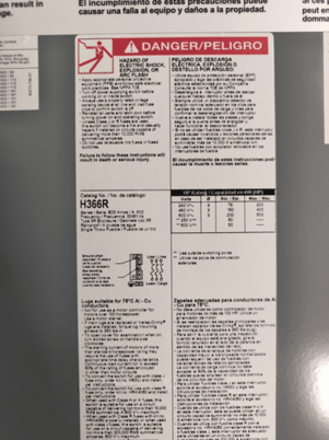 600 Amp. Square D, H366R, Fusible Safety Disconnect Switch, 3P, 600 VAC, 3R, unused - Image 2