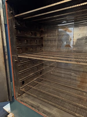 56" width x 60" H x 32" L Grieve #SB-350, cabinet oven, gas fired, class A, solvent rated, 350&deg;F - Image 8