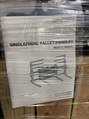 5500 lb. Rightline #LPM, custom signel/dual pallet handler, 36" x 3.2" x 2" forks, 43" frame width - Image 3