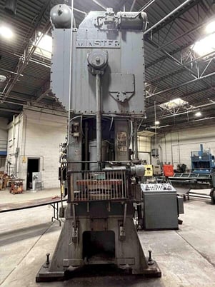 200 Ton, Minster #E2-200-48-36, straight side double crank press, 8" stroke, 24" Shut Height, 8" ram adj., 60 - Image 8