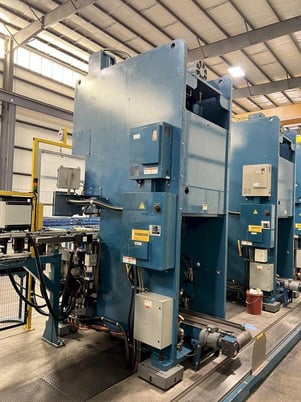 220 Ton, Komatsu #OBS-200-61, SSSC press, 11.8" stroke, 21.7" Shut Height, 4.72" ram adj., 25-50 SPM, 57.1" - Image 3