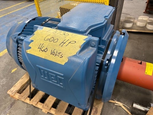 600 HP 1800 RPM WEG, Frame 586T/587T, TEFC, 460 Volts (F1) - Image 3