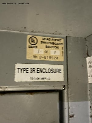 1200 Amps, General Electric #Spectra, 480Y/277 Volts Low Voltage Switchboard - Image 4