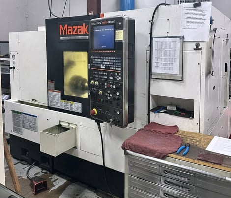 Mazak #Nexus-250II, Matrix Mexus 2 Control, ATS ML-580 bar feeder, 14" swing, 21.2" centers, 10" chuck, 3" - Image 1