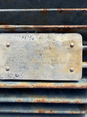 25 HP 1770 RPM Toshiba, Frame 284T, TEFC, BB, 1.15 service factor, 460 Volts - Image 2