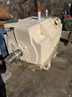 1000 HP 850/1270 RPM Reliance, Frame B843AT, SPFV, 500 VA, 240 VF, Rebuilt - Image 4