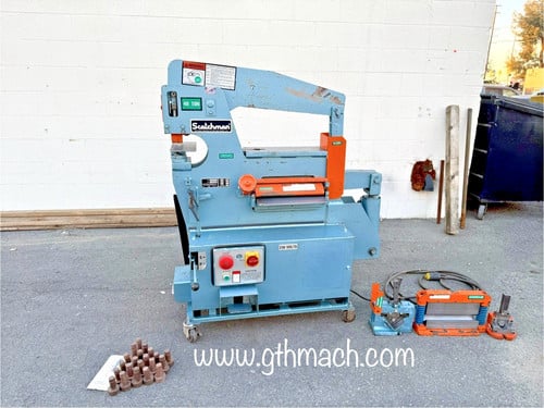 3" x 3" x 5/16" Scotchman #4014C, Hydraulic Ironworker, 40 Ton, w/Tooling, 3 HP, 220 V. - Image 1