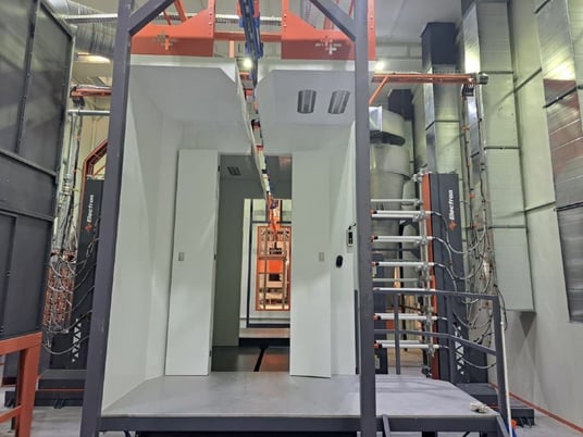 Electron, Automatic Powder Coating Booth (Quick Color Change), 4' x 6' opening, 8 FPM - Image 2