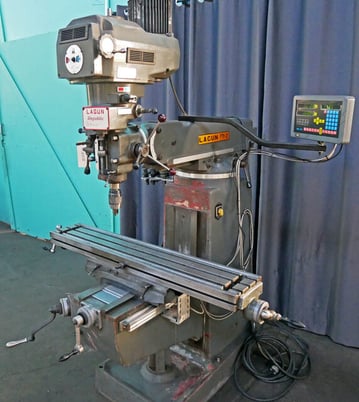 Republic-Lagun #FTV-2, Vertical Milling Machine w/DRO, 9" x 48" table, 34.6" x 16" x 16" travel, 22-3/16" - Image 2