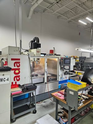 Fadal #VMC4020HT, vertical machining center, 40" X, 20" Y, 20" Z, 7500 RPM, 24 automatic tool changer, 4th - Image 1