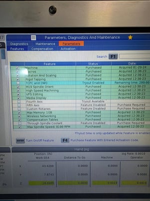 Haas #VF-4, vertical machining center, 50" X, 20" Y, 25" Z, 8100 RPM, 30 automatic tool changer, 30 HP, rigid - Image 5