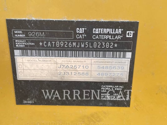 Cat 926M HL, Wheel Loader, 8363 hours, S/N: W5L02302, 2022 - Image 6