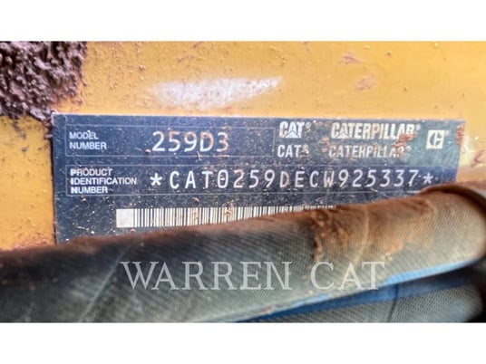 Caterpillar 259D3 C3H2, Track Loader, 1663 hours, S/N: CW925337, 2023 - Image 6