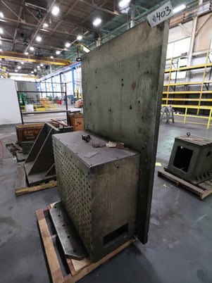 40" x 18.5" x 34" tombstone fixture, drill & tapped hole - Image 1