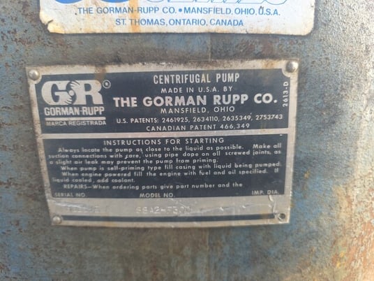 Gorman Rupp #88A2-F300, Centrifugal Pump - Image 2