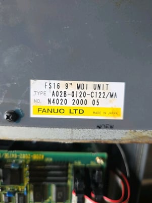 Fanuc #Series-16i-MA, CNC Machine Controller, w/A04B-0070-C223 OP's Panel, 1999 - Image 5