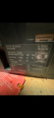 5000 Amps, ABB, SACE-Emax2-E6.2H-A, Circuit Breaker, 254/508/635 VAC - Image 3