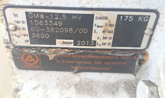 Aerzen #GMa-12.5-HV, High-Velocity Positive Displacement Blower, 3600 RPM, 2013 - Image 3