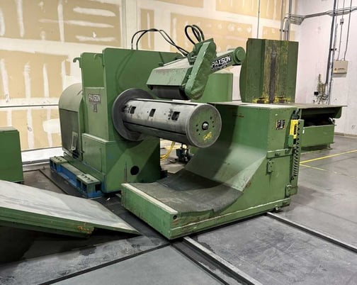 60" x .125" Paxson, Cut-To-Length line, 40000 lb. 20-24" ID, RL, 220 KVA, 480 V., 1976 - Image 1