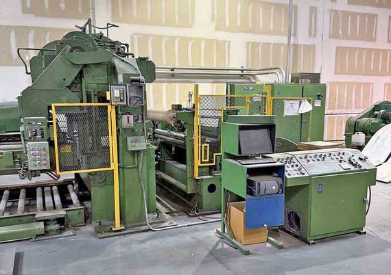 60" x .125" Paxson, Cut-To-Length line, 40000 lb. 20-24" ID, RL, 220 KVA, 480 V., 1976 - Image 7