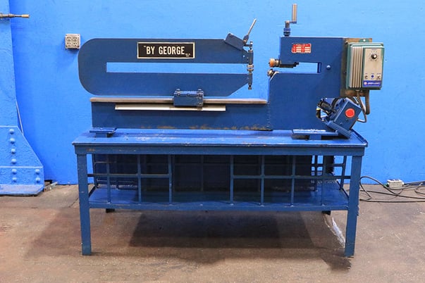 By George #CS4275, Circle Shear, 42" max. diameter, 2" diameter high-speed cutting wheels, 14-gauge mild - Image 1