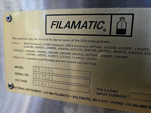 Filamatic #Econofil, Automatic Filling & Capping Line, 50-60 BPM, 2020 - Image 2