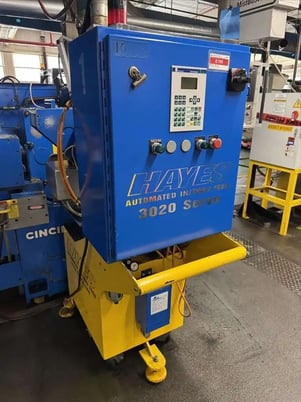 Cincinnati Milacron No. 220-8, centerless grinder, with Hayes 3020 Servo automated in/thru feed - Image 4