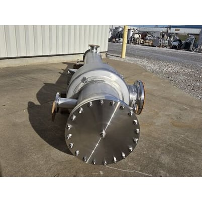 634.9 sq.ft., 87 psi shell, 14 psi tube, Croll-Reynolds #S20, Precondenser, 20" diameter x 15' long, 912 GPM - Image 4