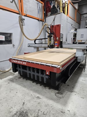 AXYZ #Pacer-5010ATC, CNC Router, 3-Axis, 120" x 72" table, 12000 RPM, 10 HP, low hours - Image 6