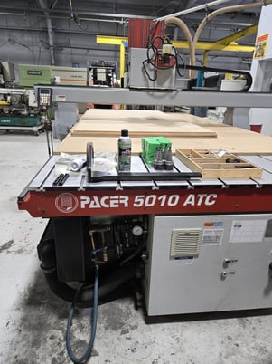 AXYZ #Pacer-5010ATC, CNC Router, 3-Axis, 120" x 72" table, 12000 RPM, 10 HP, low hours - Image 9