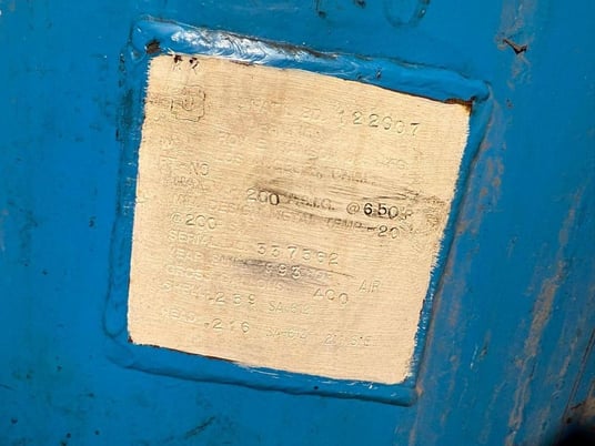 Vertical Air Receiving Tank, 400 gallon, 1993 - Image 2