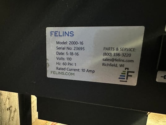 Felins #2000-16, Tying Machine, 10 Amps, 110 V, 2016 - Image 2