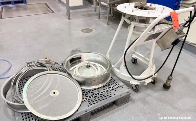24" Kason #K-24-2-SS-P, portable Stainless Steel screener, 1/3 HP motor, 1140 RPM, 460 V., 3-phase - Image 1