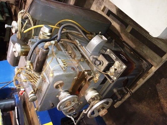 Omiya No. OC-10, centerless grinder, 4" wheel, work rest, pneumatic ejector, Bijur lube, 5 HP, #15741 - Image 3