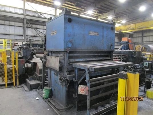 72" x .25" Bradbury, Precision Back-Up Leveler, 75k psi, 17 roll, 7 flights backups, 10" diameter entry pinch - Image 2