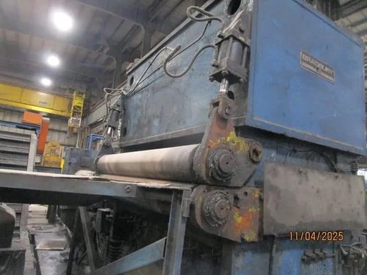 72" x .25" Bradbury, Precision Back-Up Leveler, 75k psi, 17 roll, 7 flights backups, 10" diameter entry pinch - Image 3
