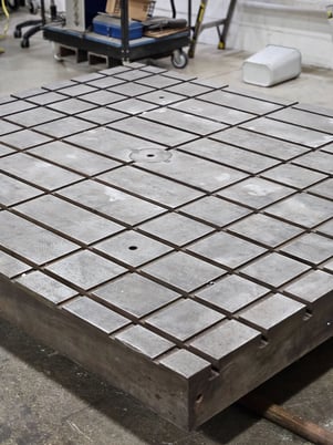 6" x 84" Lucas, air lift rotary table, 6" x 7' x 6' - Image 2