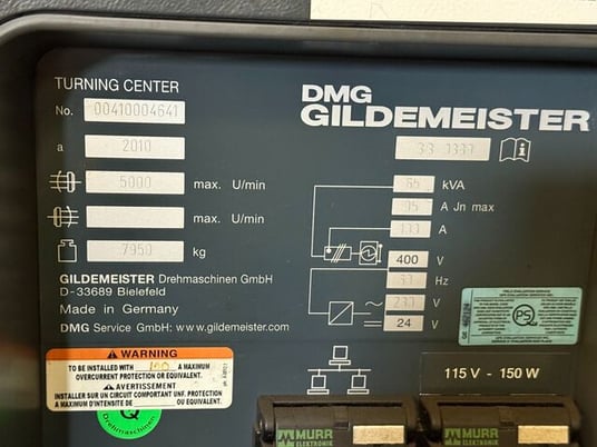 DMG Mori Seiki #CTX-Beta-1250-TC, CNC Lathe, 17" X, 4" Y, 51" Z, 19.6" swing, 49.2" between centers, 10" - Image 10