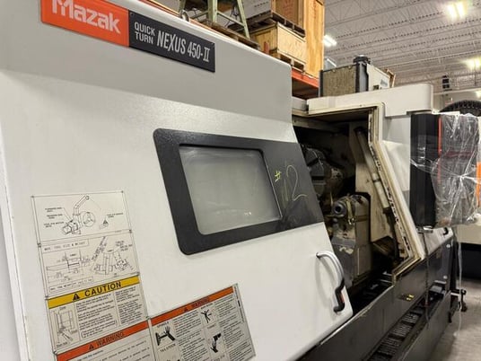 Mazak #QTN-450-II/1000, 2-Axis CNC Lathe, 12.13" X, 42" Z, 33.2" swing, 40" between centers, 20" chuck, 50 - Image 1