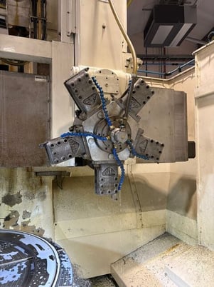 84" Webster & Bennett #72E-R, CNC Vertical Boring Mill, 72" table diameter, 59" max. machining height, 50" X - Image 4